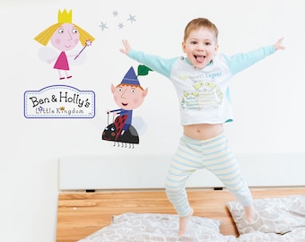 Ben & Holly's Little Kingdom wall sticker pack, Ben and Holly wall sticker, Ben and Holly wall decal, Ben and Holly themed room