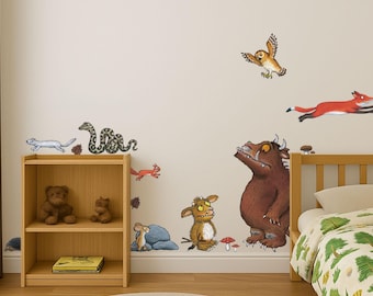 Gruffalo’s Child Wall Stickers, Julia Donaldson Wall Decals, Kids Bedroom Wall Stickers, Nursery Wall Decor, Removable Wall Stickers