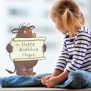 Personalised Gruffalo Birthday window sticker, Gruffalo Party window sticker, Gruffalo Birthday window decal, Gruffalo Birthday Party