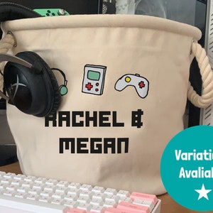 Personalisierter Gaming-Aufbewahrungskorb, personalisierter Aufbewahrungskorb, Gaming-Aufbewahrungskorb, Gaming-Themenzimmer, Gamer-Dekor