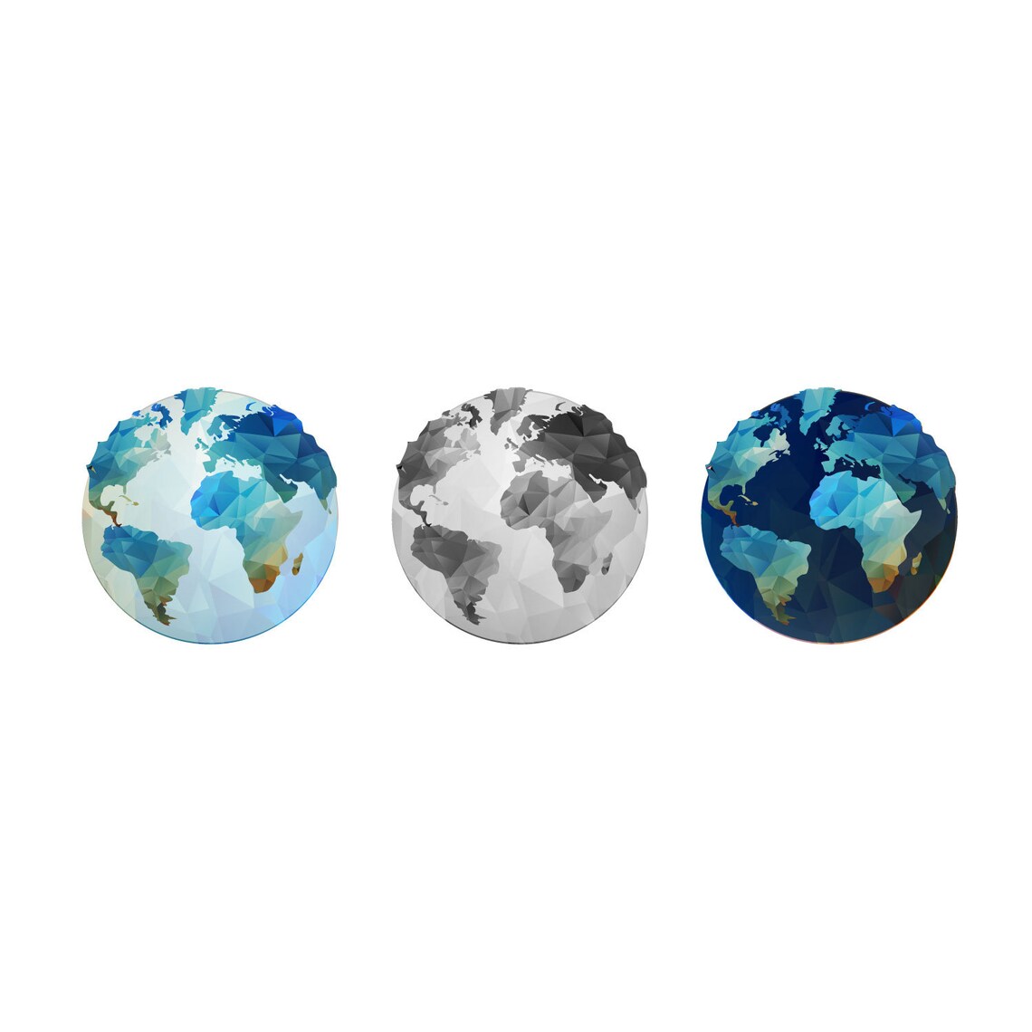 Set of Globe Wall Stickers 3 Pack Globe Wall Decal - Etsy
