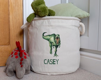 Personalised Dinosaur storage trug, Personalised Storage basket, Dinosaur storage trug, Dinosaur theme room