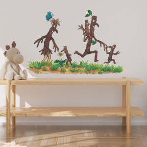 Stick Man and Family wall sticker, Stick Man wall sticker, Stick Man wall decal, Gruffalo and Friends wall sticker