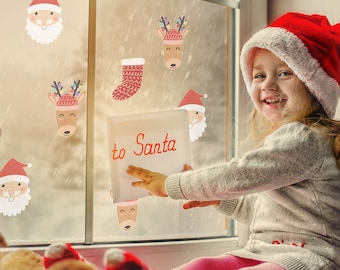 Altre decorazioni natalizie, adesivi natalizi per finestre, 2