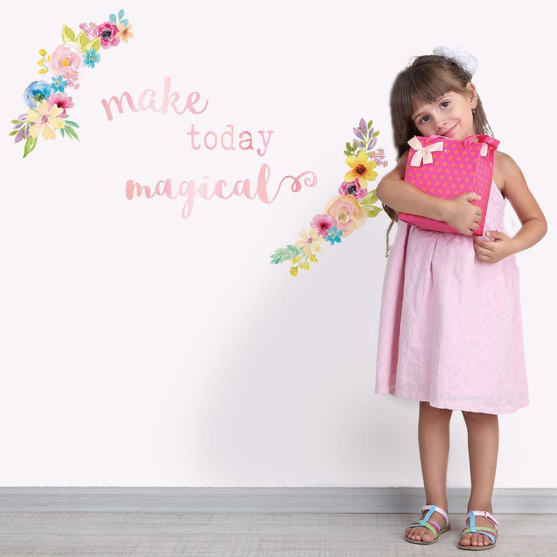 Make Today Magical Wall Sticker Quote Quote Wall Decal Etsy