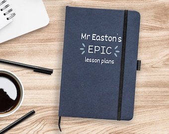 Personalised Notebook, Epic Lesson Plans Notebook, Personalised Teacher Gift, Christmas Gift Idea