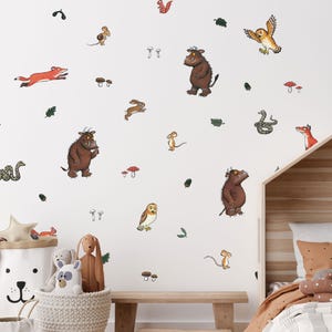 The Gruffalo Wall Stickers – Official Julia Donaldson Character Decals, Children's Room Decor, Removable Gruffalo Wall Art