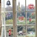 Watercolour London window sticker, Jubilee window decorations, Jubilee window decor, Jubilee window display, Jubilee shop window 