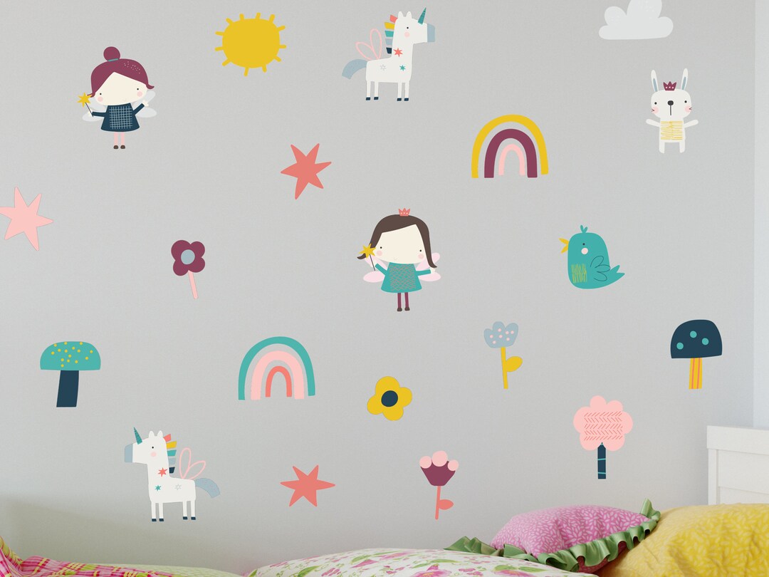 Fairy Fun Stickaround Wall Stickers, Fairy Wall Decal, Fairy Wall Decor ...