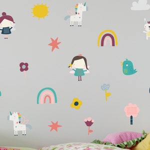 Fairy Fun stickaround wall stickers, Fairy wall decal, Fairy wall decor, Fairy nursery wall decor, Fairy wall stickers