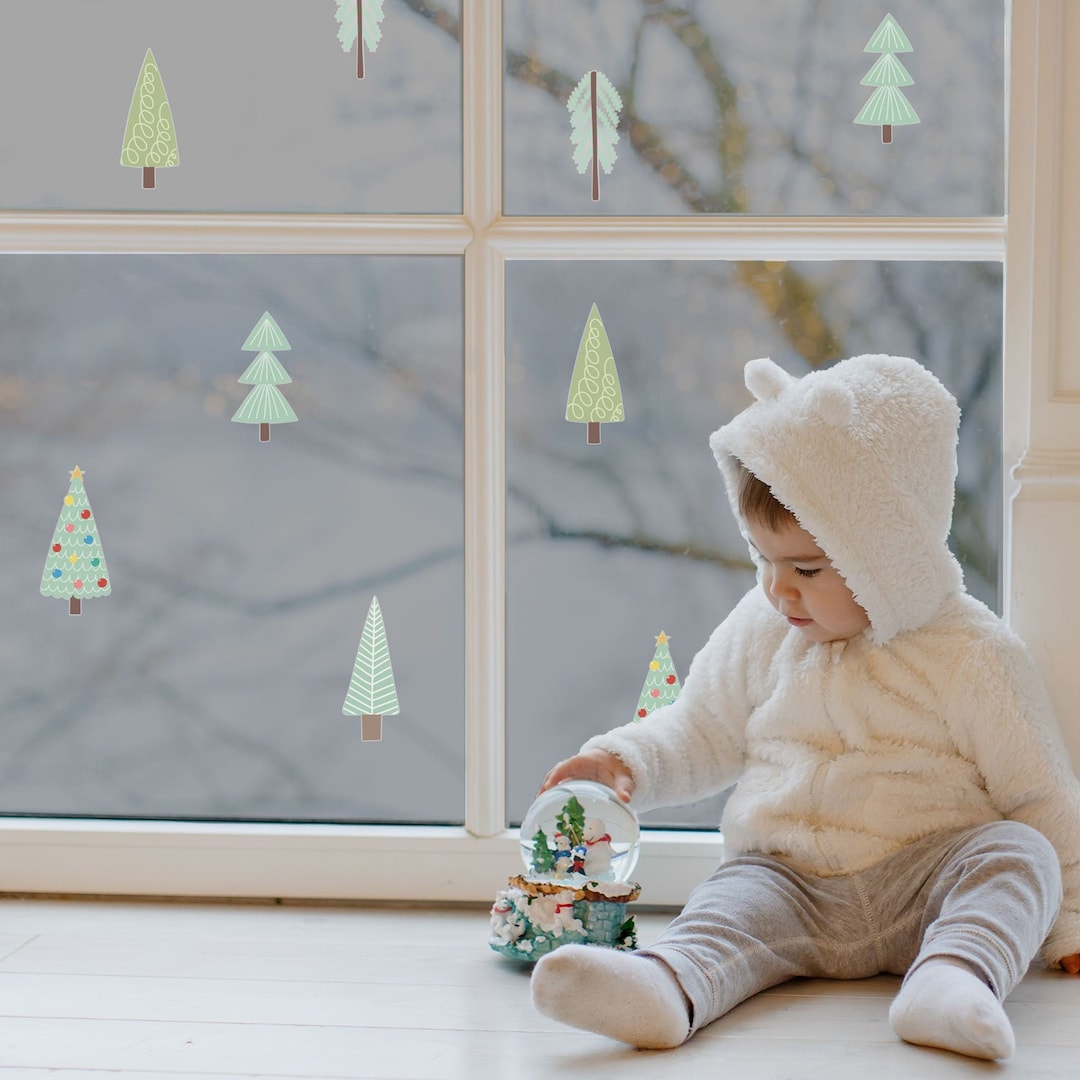 Christmas Tree Stickaround Window Stickers Christmas Window
