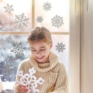 Schneeflocke Fensteraufkleber, Fensteraufkleber Weihnachten, Fensteraufkleber Weihnachten Schneeflocke, Fensterdekoration Weihnachten, Fensteraufkleber Weihnachten