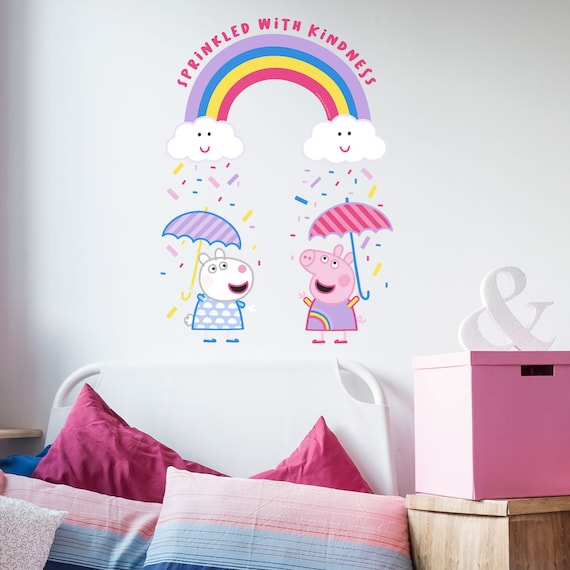 Peppa and George in space wall stickers packOfficial Peppa Pig wall stickers 