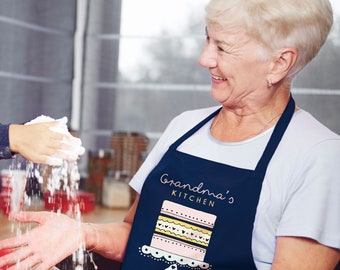 Personalised kitchen apron, Mothers day gift for Grandma, Mothers day gift for mum, Grandma gifts, Nan gifts, Mum gifts, Personalised apron