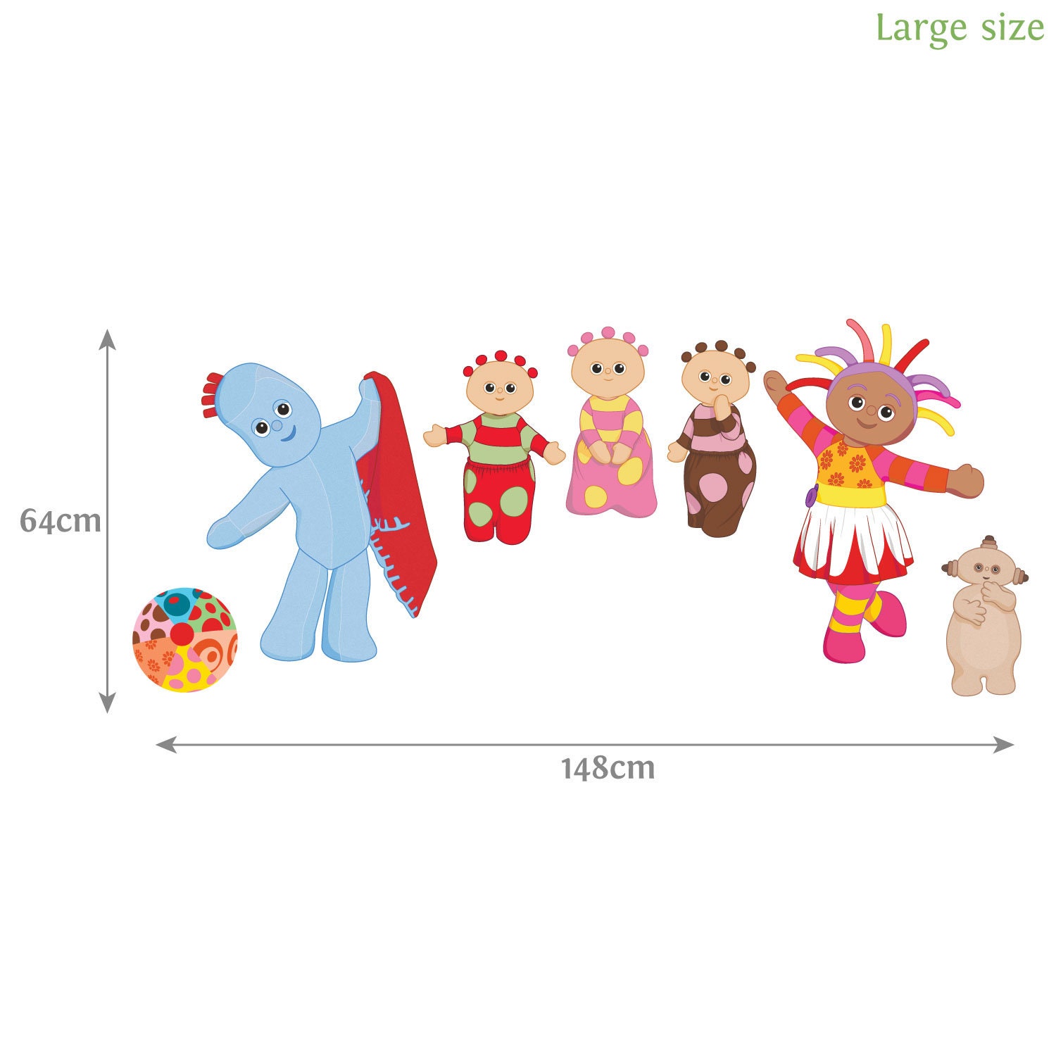 in-the-night-garden-characters-wall-sticker-pack-etsy-uk