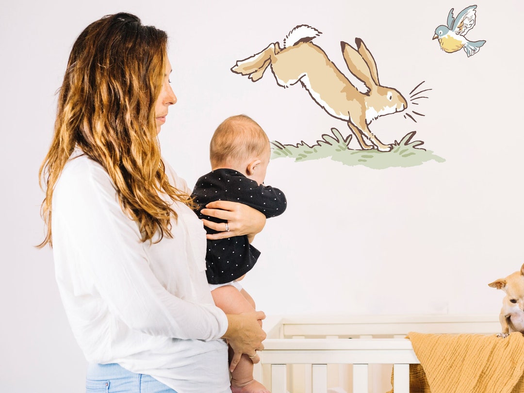 Guess How Much I Love You Wall Sticker Hopping Hare Wall Etsy