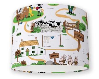 Pantalla de lámpara infantil oficial de la granja de Shaun la Oveja
