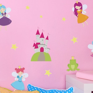 Princess Fairies stickaround wall stickers, Fairy wall stickers, Fairy wall decal, Fairy wall decor, Princess wall stickers