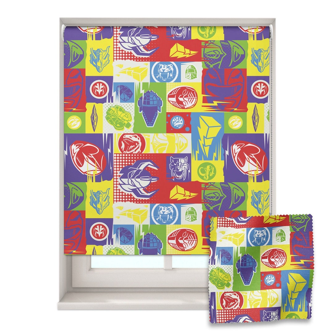 Pop Art Power Rangers Roller Blind Power Rangers Roller - Etsy