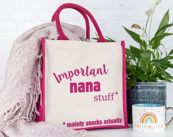 Important Nana bag, Christmas gift for Nana, Christmas gift for Grandma, Personalised present, Grandma gifts, Gifts for Nan