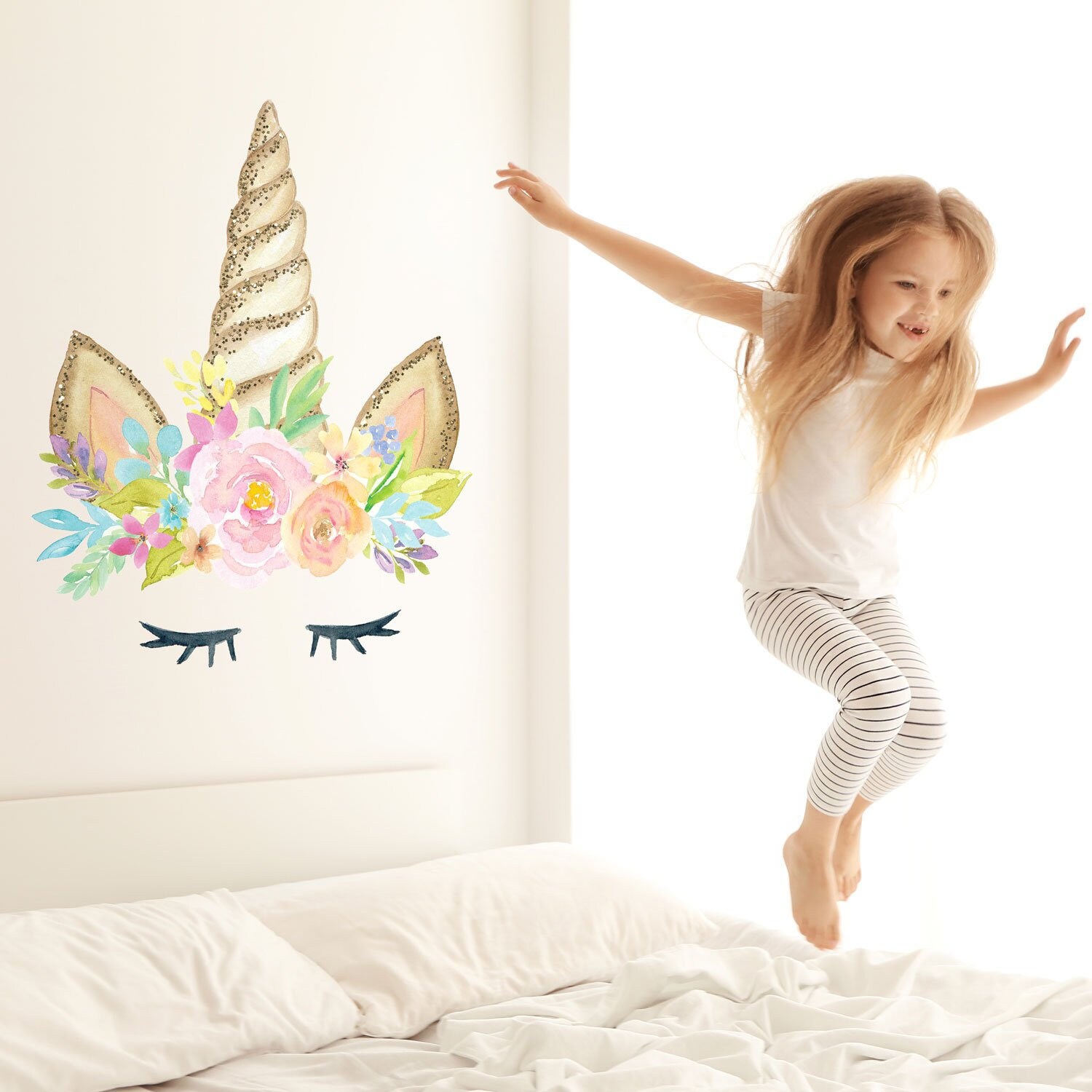 Unicorn Horn Wall Sticker Unicorn Wall Stickers Unicorn Stickers