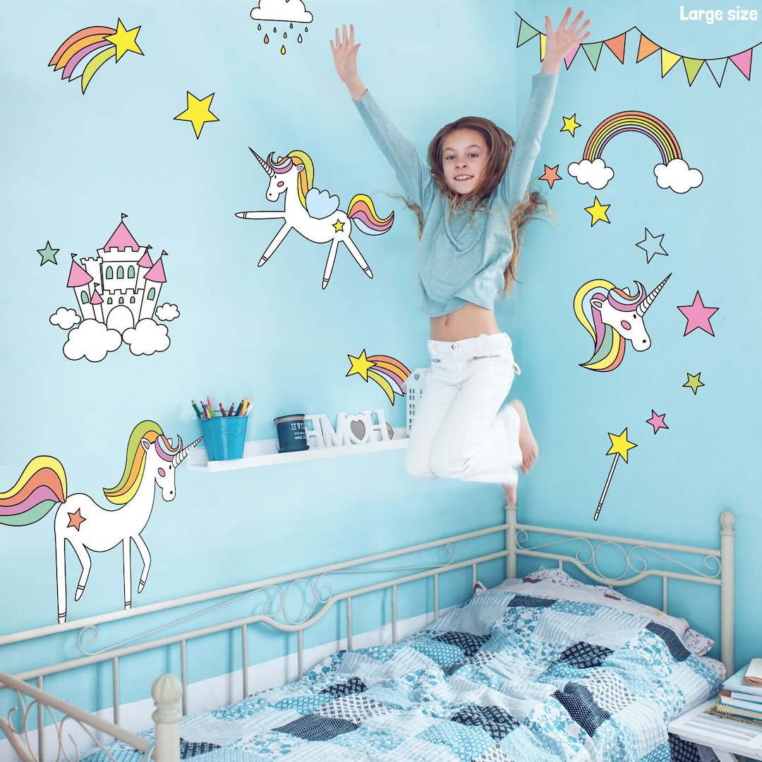 Rainbow Unicorn Theme Girls Bedroom Unicorn Buy Unicorn And