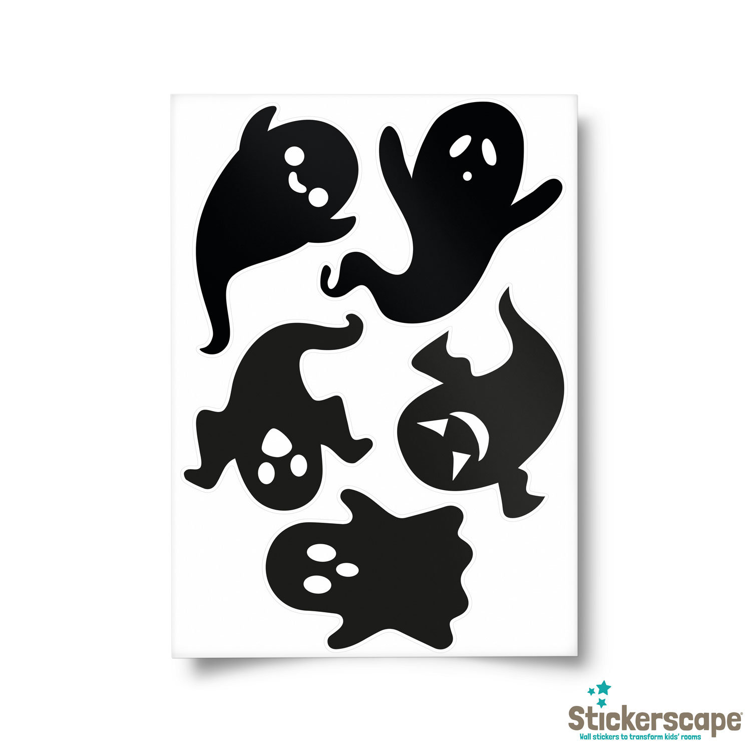 Halloween Ghost Silhouette Window Sticker Pack, Ghost Window Stickers ...