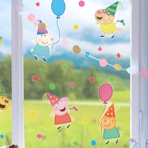Paquete de globos de Peppa Pig – Contiene pancarta de globos rosa de feliz  cumpleaños de 16 pulgadas, 2 globos de aluminio de Peppa Pig de 37 pulgadas