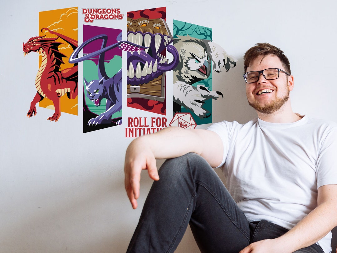 Photo inspiration: Visual Reference: D D Roll For Initiative Wall Sticker Dungeons And Dragons