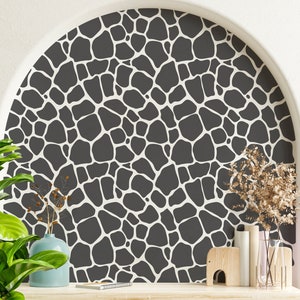 Giraffe Print muurstickers, Giraffe Print muursticker, Animal Print muursticker, Giraffe Print kunst aan de muur, Animal Print muur decor