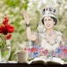 Queen Elizabeth window sticker, Jubilee window decorations, Jubilee window decor, Jubilee window display, Jubilee shop window 