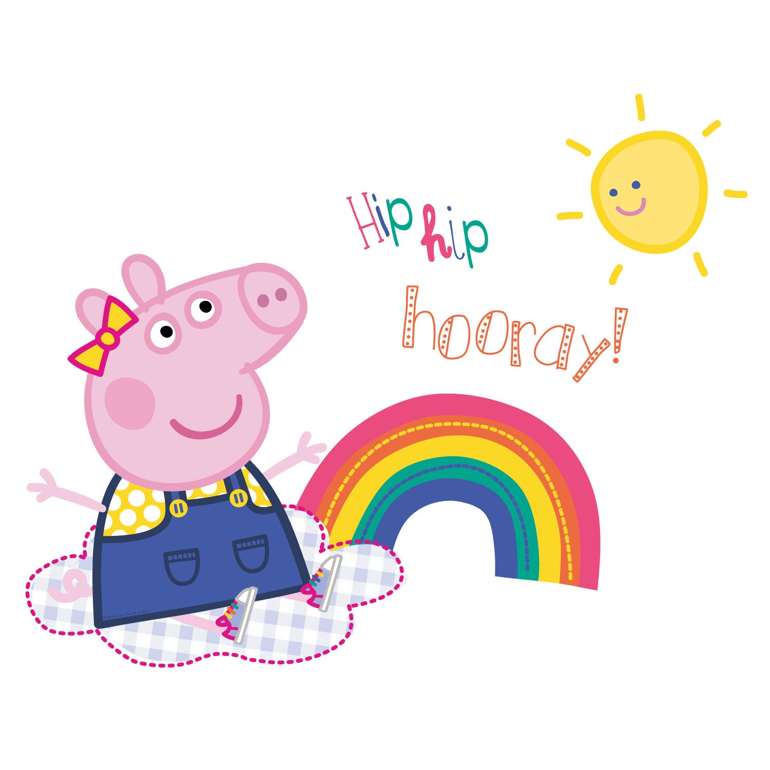 Peppa Pig Sunshine Wall Sticker Peppa Pig Wall Decal Etsy UK