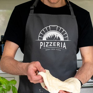 Pizzeria Apron, Dad apron, Father&#39;s day gift, Men&#39;s birthday gift, Pizza oven apron, Pizza apron, Pizza accessories gift