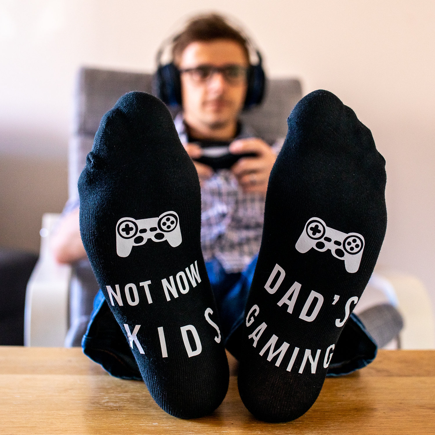 Chaussettes de jeu vidéo de nouveauté funky rétro pour homme 6-11 | 3  paires | Chaussette Snob