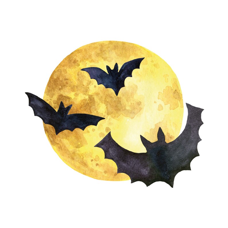 Halloween Bat and Moon Window Sticker Pack Halloween Window - Etsy UK