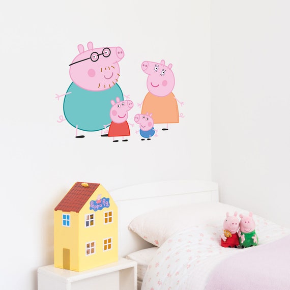 Peppa Pig And Family Wall Sticker Set