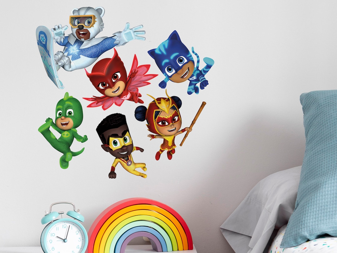 pj-masks-hero-group-wall-sticker-pj-masks-wall-sticker-pj-masks-wall-decal-pj-masks-themed-bedroom-pj-masks-room-etsy