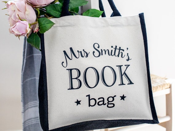 personalised book bag