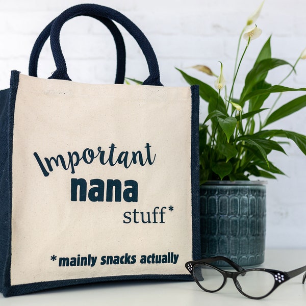 Important Nana bag, Mothers day gift, Gift for Nana, Mother's Day gift for Grandma, Personalised present, Grandma gifts, Gifts for Nan