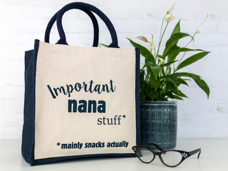 Important Nana bag, Mothers day gift, Gift for Nana, Mother's Day gift for Grandma, Personalised present, Grandma gifts, Gifts for Nan image 1