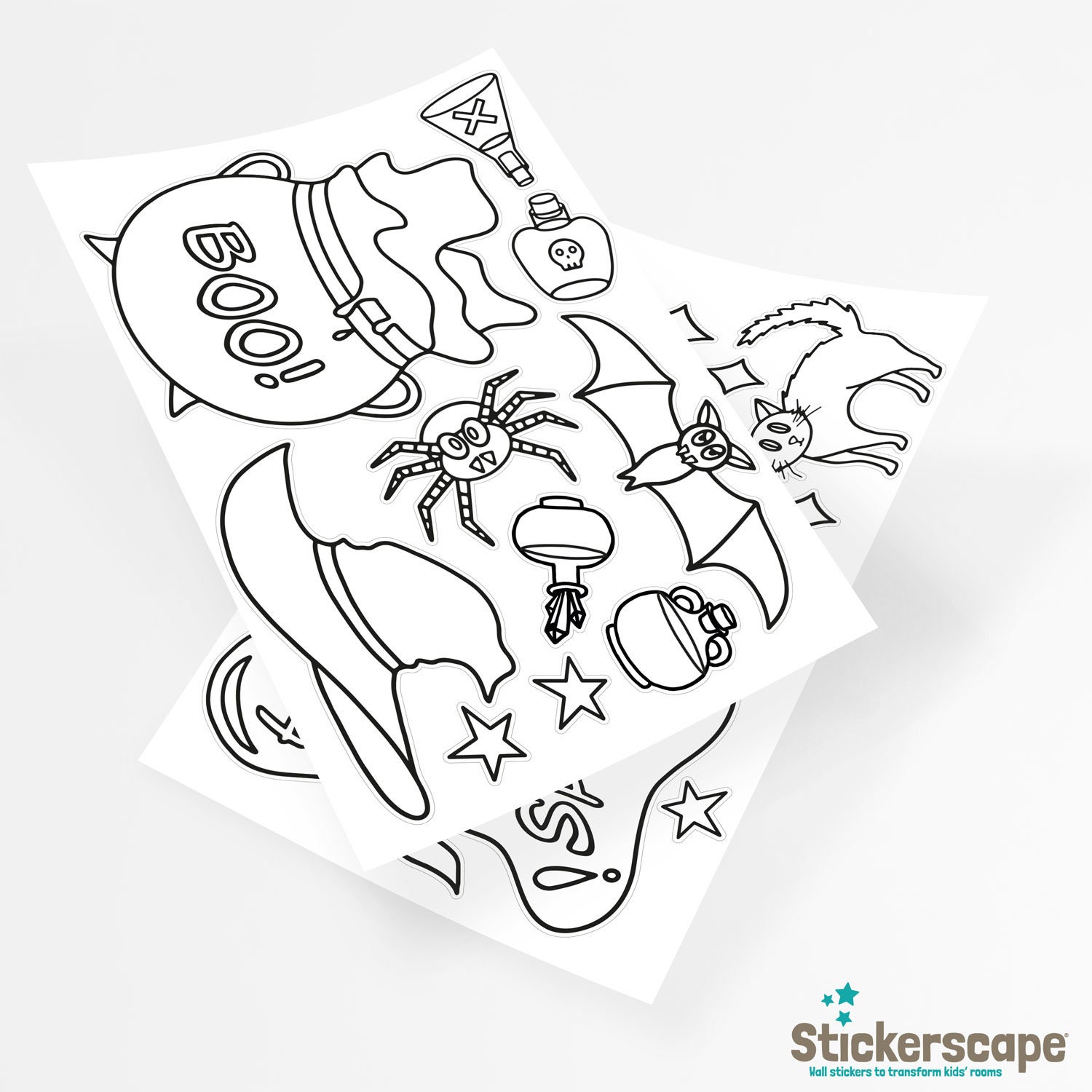 Halloween Fensteraufkleber – Böse Hexe, 24x35 Cm, Wiederverwendbar, Aus PVC