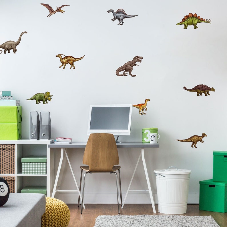 Dinosaur Wall Stickers Dinosaur Wall Decals Dinosaur Etsy UK