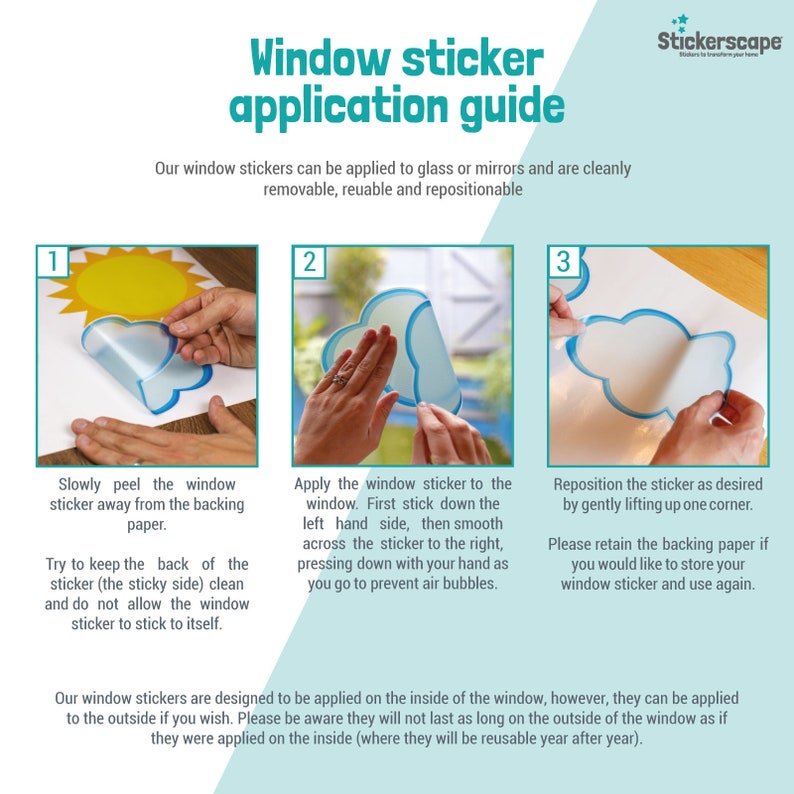 Window Colouring Sticker Halloween Watercolour Window Sticker Pack, Halloween Window Stickers ...