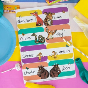 Gruffalo Birthday Party label pack, Gruffalo Party labels, Gruffalo cup label, Gruffalo Birthday Party, Gruffalo themed birthday party