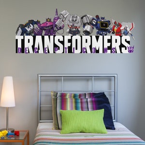 Transformers Decepticon Group wall sticker, Transformers wall sticker, Transformers wall decal, Transformers bedroom decor