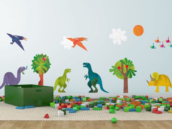 Pegatinas de pared de dinosaurios Calcomanías de pared de - Etsy España Pegatinas de pared de dinosaurios Calcomanías de pared de - Etsy España