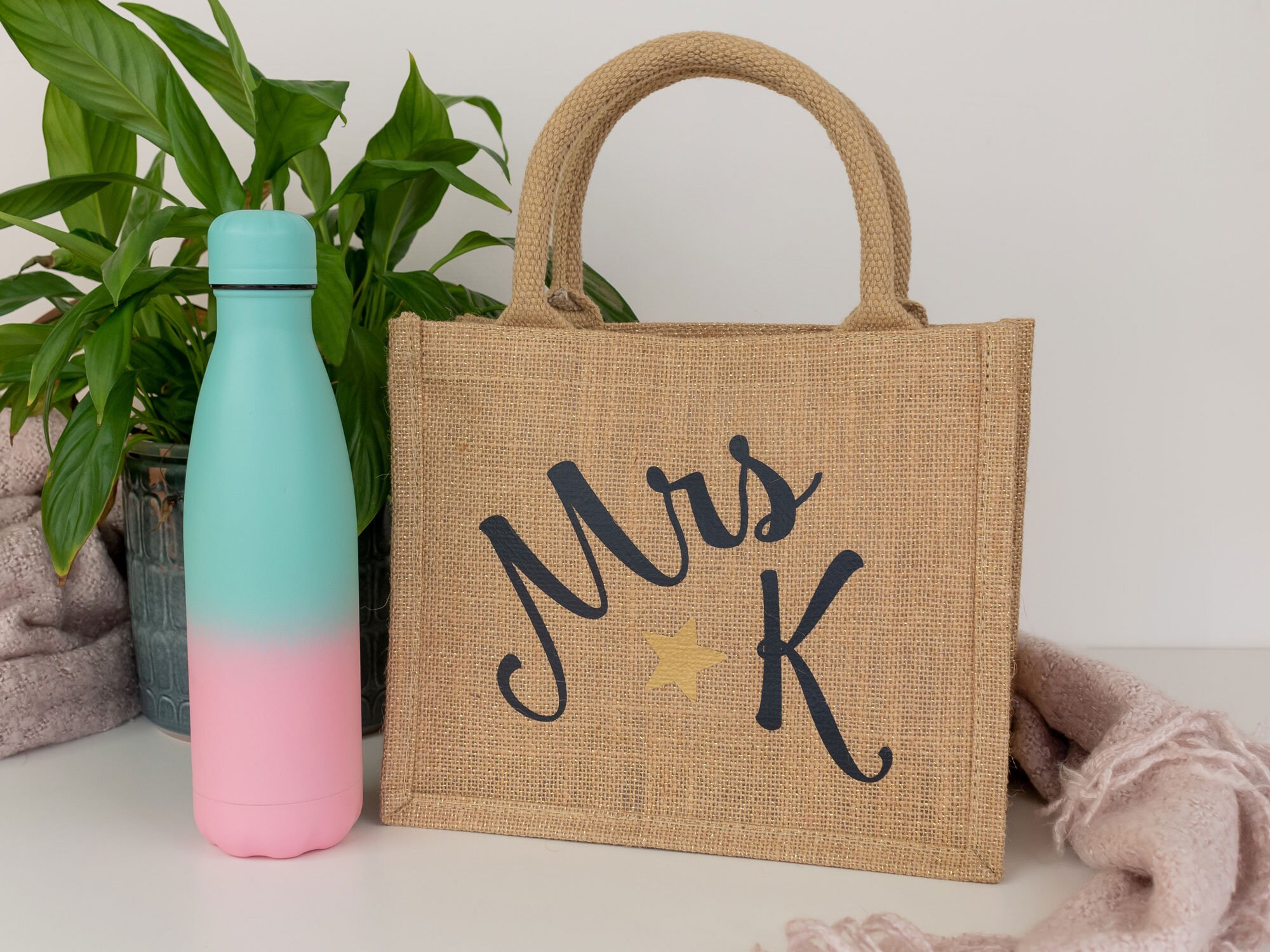 Personalised Teacher Lunch Bag Teacher Gifts Mini Jute Bag Etsy UK