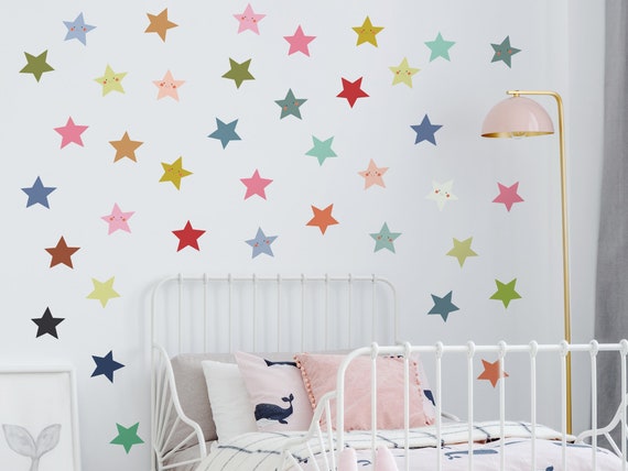 Muurstickers met gouden sterren, decoratie voor de... – Grandado