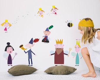 Ben & Holly's Little Kingdom wall sticker pack, Ben and Holly wall sticker, Ben and Holly wall decal, Ben and Holly themed room