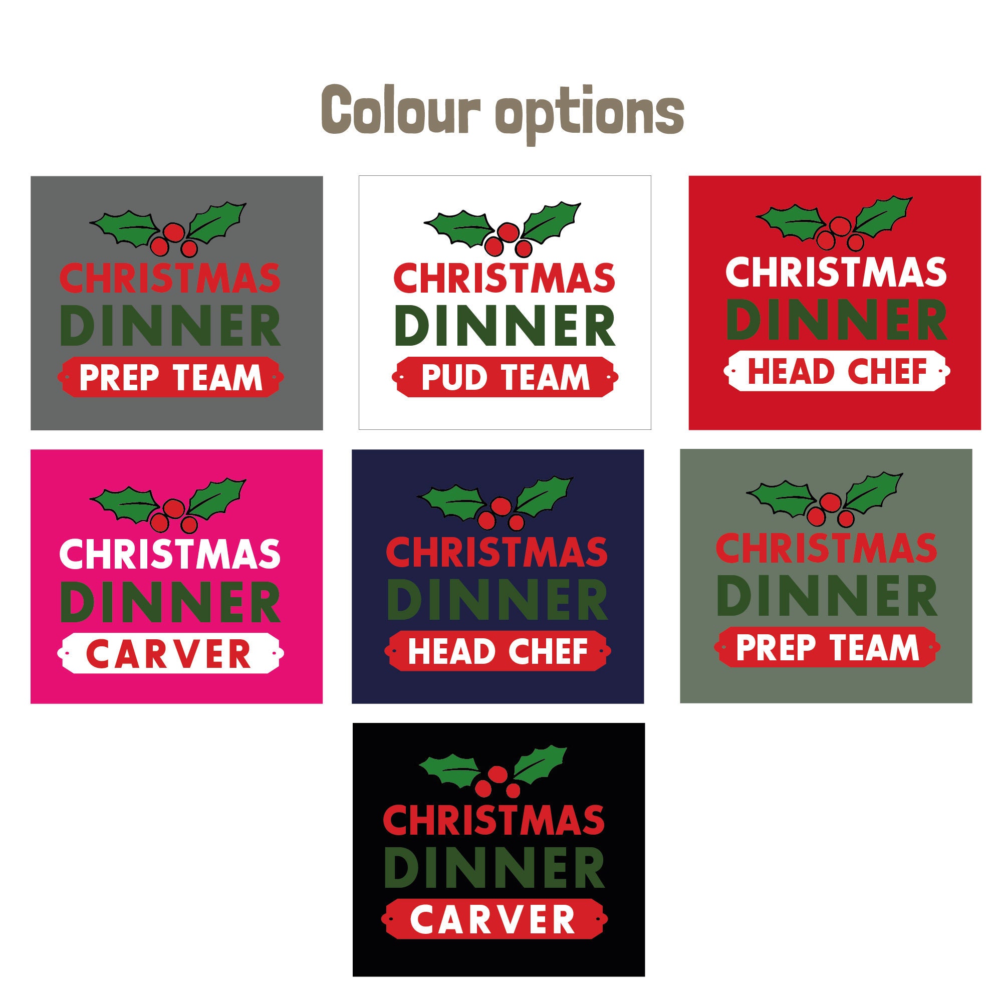Christmas Apron, Personalised Christmas Apron for Women, Family Christmas Apron, Christmas Dinner Team, Xmas Aprons for Kids, Aprons for Men